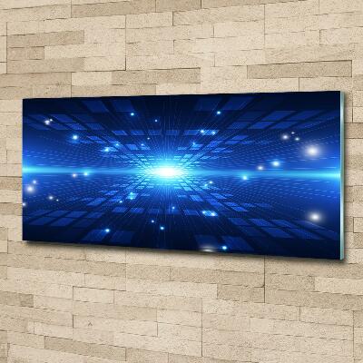 Glazen schilderij 3D-achtergrond