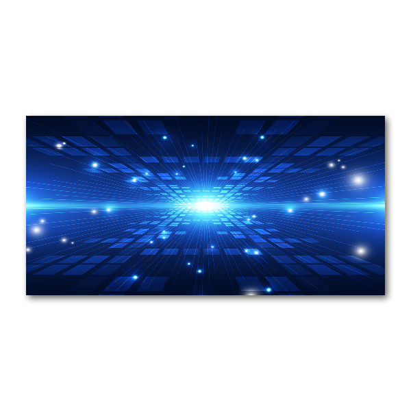 Glazen schilderij 3D-achtergrond