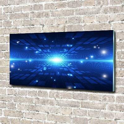 Glazen schilderij 3D-achtergrond