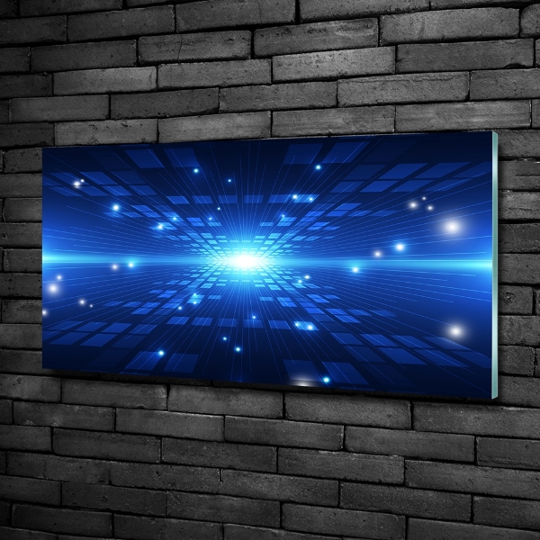 Glazen schilderij 3D-achtergrond