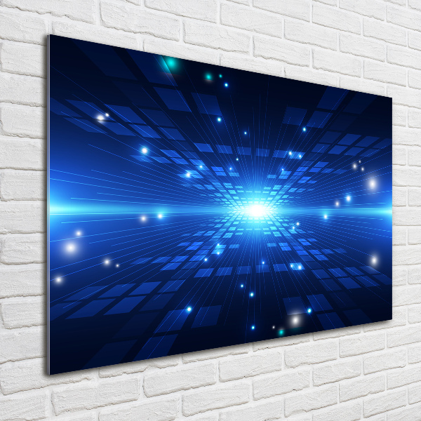 Glazen schilderij 3D-achtergrond