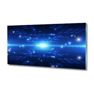 Glazen schilderij 3D-achtergrond