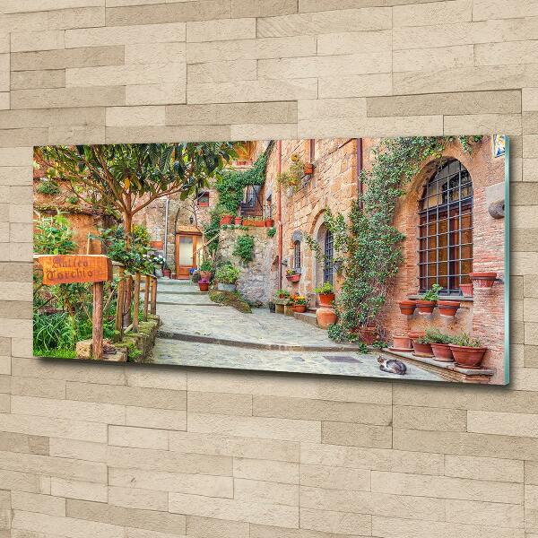 Foto schilderij op glas Italiaanse straten