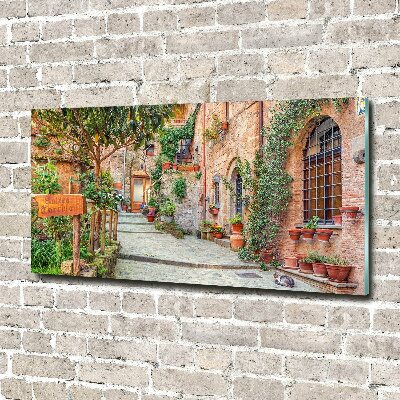 Foto schilderij op glas Italiaanse straten