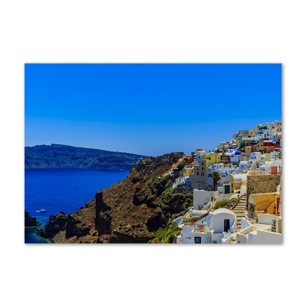Glazen schilderij Santorini, Griekenland