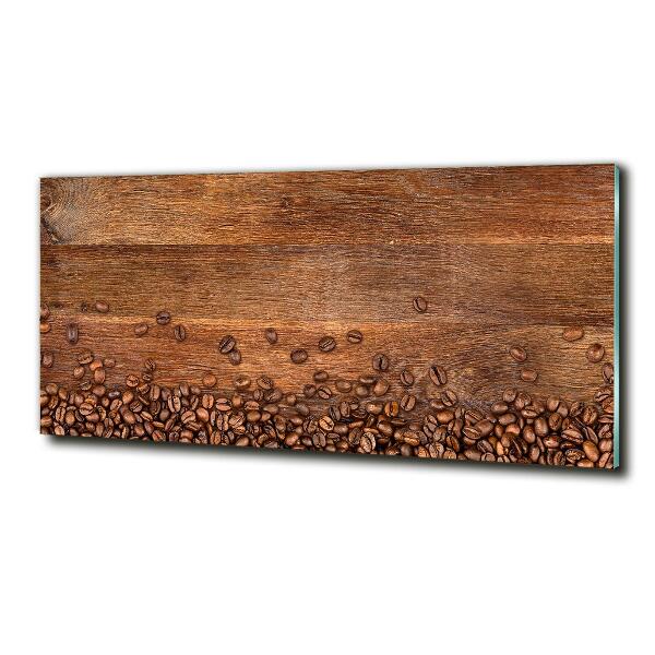 Schilderij glas Koffiebonen