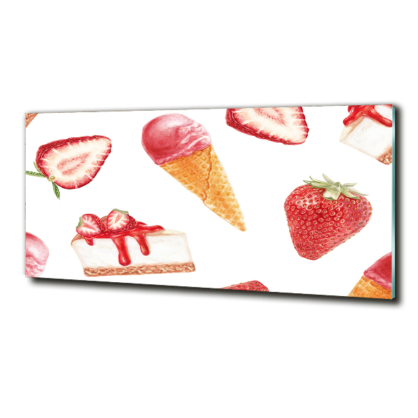 Schilderij glas Nagerecht