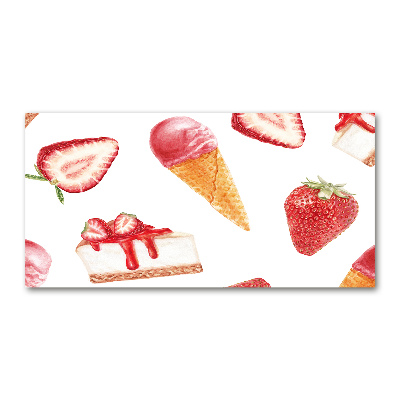 Schilderij glas Nagerecht