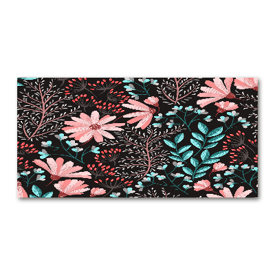 Schilderij op glas Lentebloemen