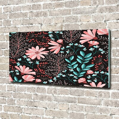 Schilderij op glas Lentebloemen