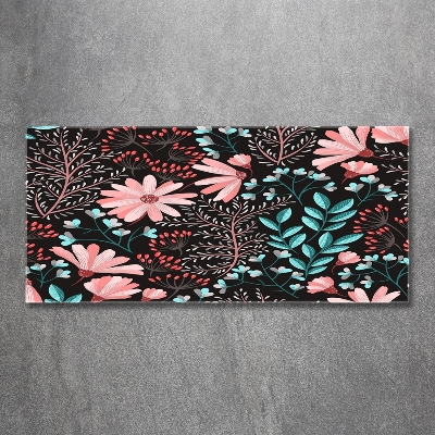 Schilderij op glas Lentebloemen