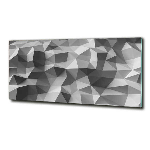 Schilderij glas Abstracte driehoeken