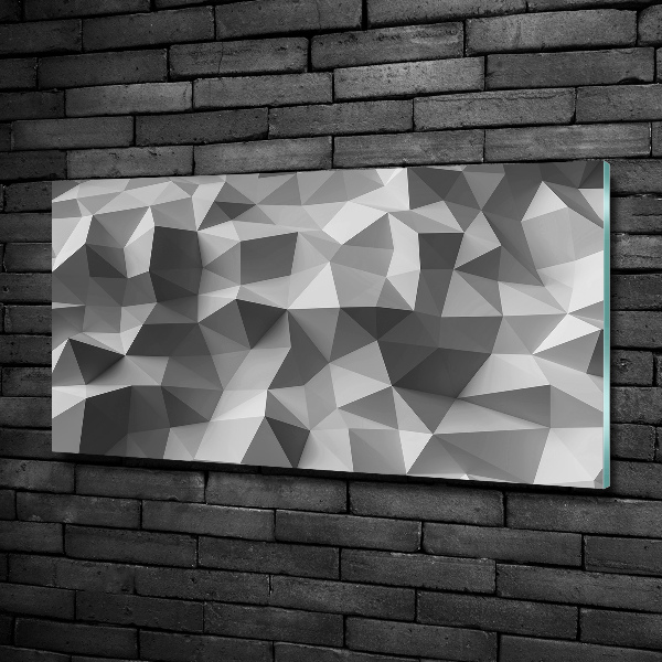 Schilderij glas Abstracte driehoeken