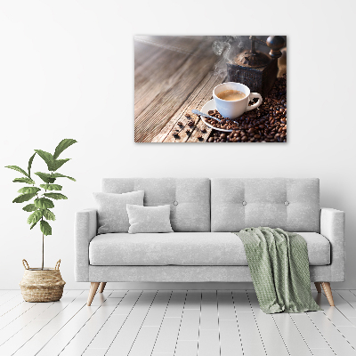 Foto schilderij op glas Ochtendkoffie