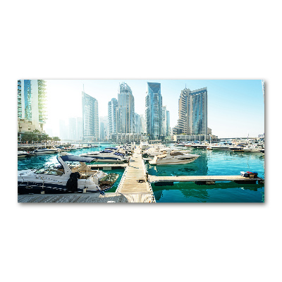 Foto schilderij op glas Dubai Marina