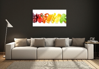 Glazen schilderij Fruit en groenten