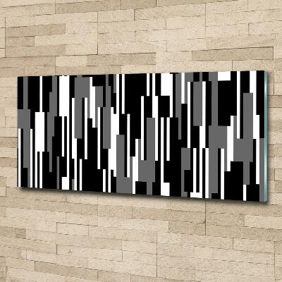 Foto-obraz szklany Czarno-białe linie