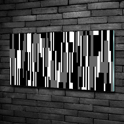 Foto-obraz szklany Czarno-białe linie