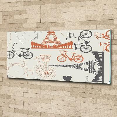 Schilderij op glas Symbolen van Frankrijk