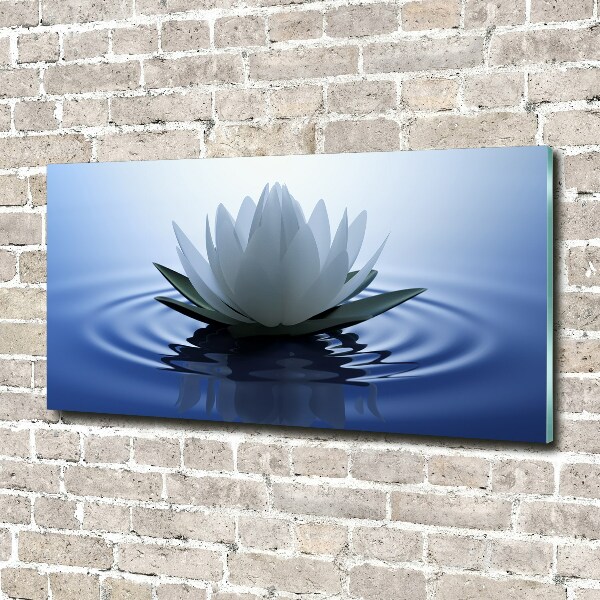 Glazen schilderij Waterlelie