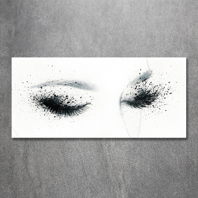 Fotoobraz na ścianę szkło hartowane Makijaż