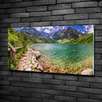 Foto obraz szklany Morskie oko Tatry