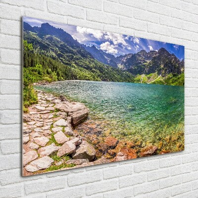 Foto obraz szklany Morskie oko Tatry