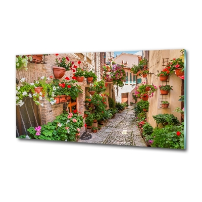 Schilderij glas Italiaanse straten