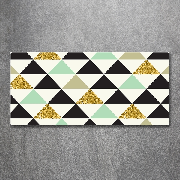 Foto-obraz szklany Kolorowe trójkąty