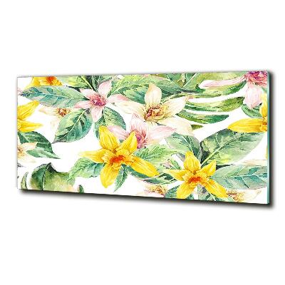 Schilderij glas Orchidee