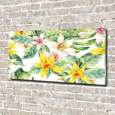 Schilderij glas Orchidee