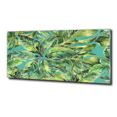 Foto obraz szklany Tropikalne liście