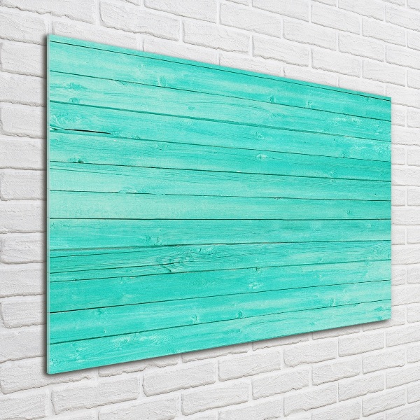 Schilderij op glas Groene borden