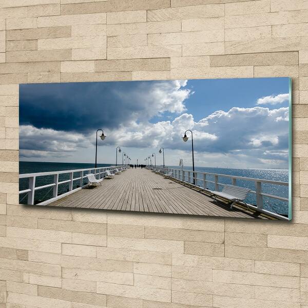 Glazen schilderij Pier in Orłowo