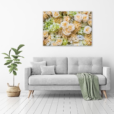 Schilderij op glas Rozen