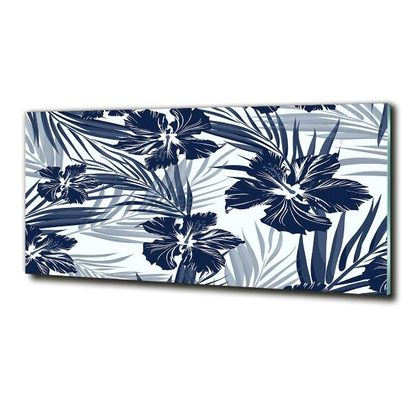 Foto obraz szklany Tropikalne kwiaty