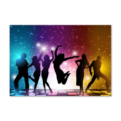 Schilderij glas Disco