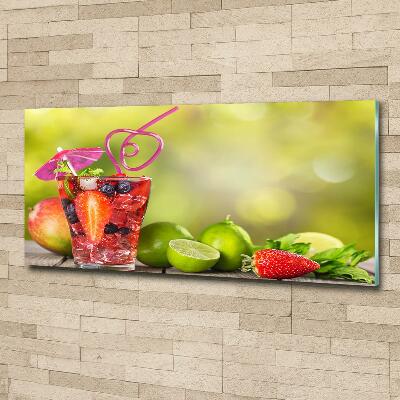Fotoobraz na ścianę szklany Owocowy koktajl