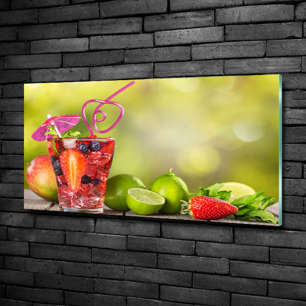 Glazen schilderij Fruitcocktail