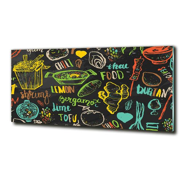 Foto schilderij op glas Thais eten