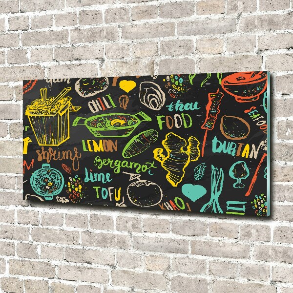 Foto schilderij op glas Thais eten