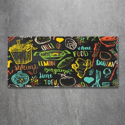 Foto schilderij op glas Thais eten