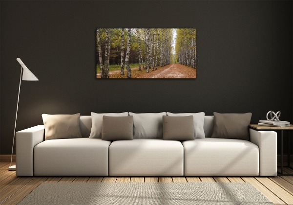 Glazen schilderij Berkenlaan