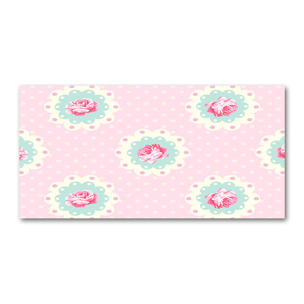 Foto schilderij op glas Rozen