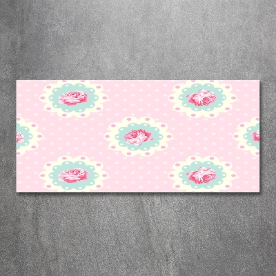 Foto schilderij op glas Rozen