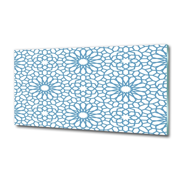 Schilderij op glas Oosters patroon