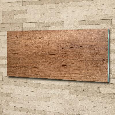 Schilderij glas Houten achtergrond