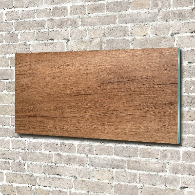 Schilderij glas Houten achtergrond