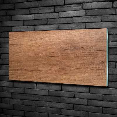 Schilderij glas Houten achtergrond