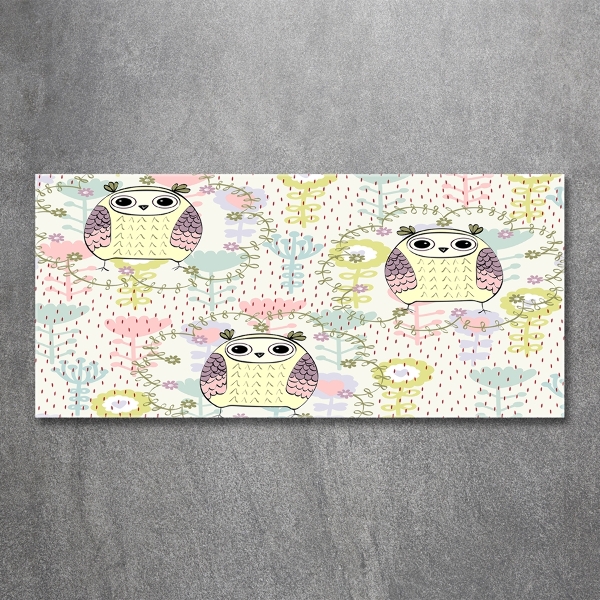 Foto obraz zdjęcie szkło hartowane Sowy